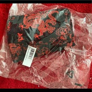 Shape black dragon print bodycon skirt